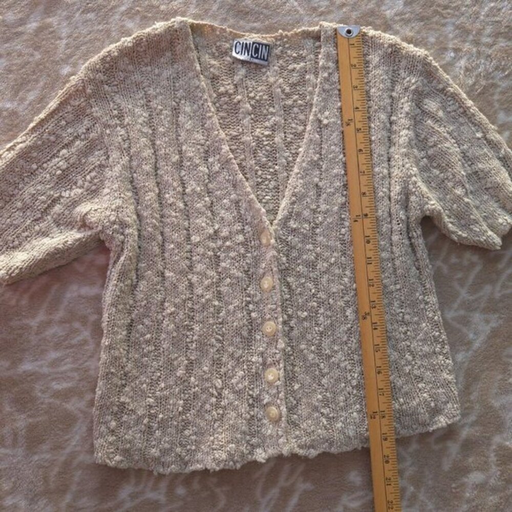 CIN CIN Knit Short‑Sleeve Sweater - Size 2 - Picture 8 of 8